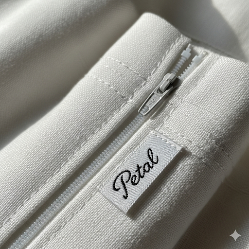 petal premium cushion cover set – linen cotton blend, neutral tones, cozy comforts collection