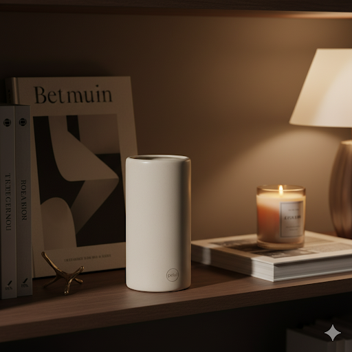 petal ceramic vase – minimalist matte finish decorative flower vase, home décor essentials collection