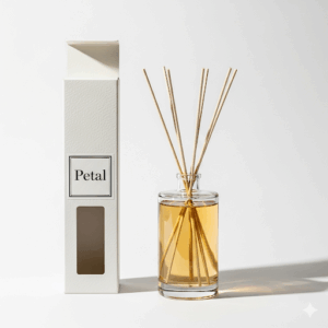 petal natural reed diffuser set – 200ml essential oil aromatherapy with rattan sticks, wellness & fragrance collection